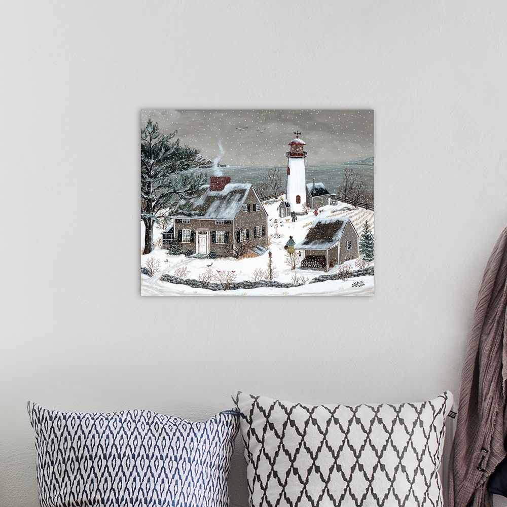 A bohemian room featuring Lighthouse At James Point