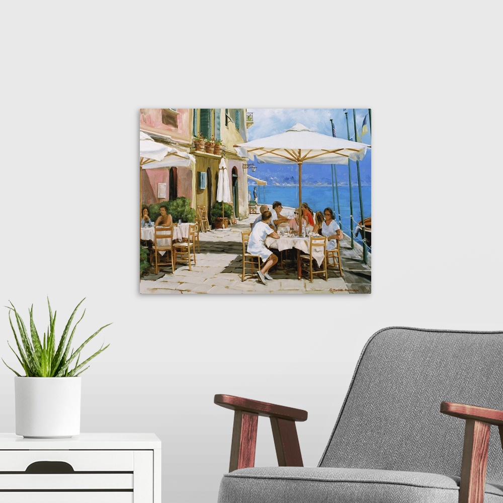 A modern room featuring Lunch in Portofino