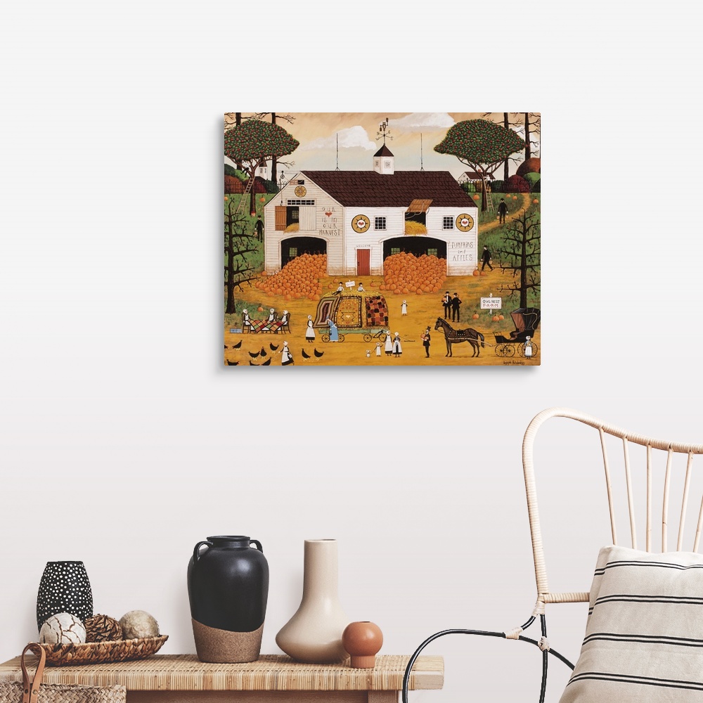 A farmhouse room featuring Owl Nest Farm