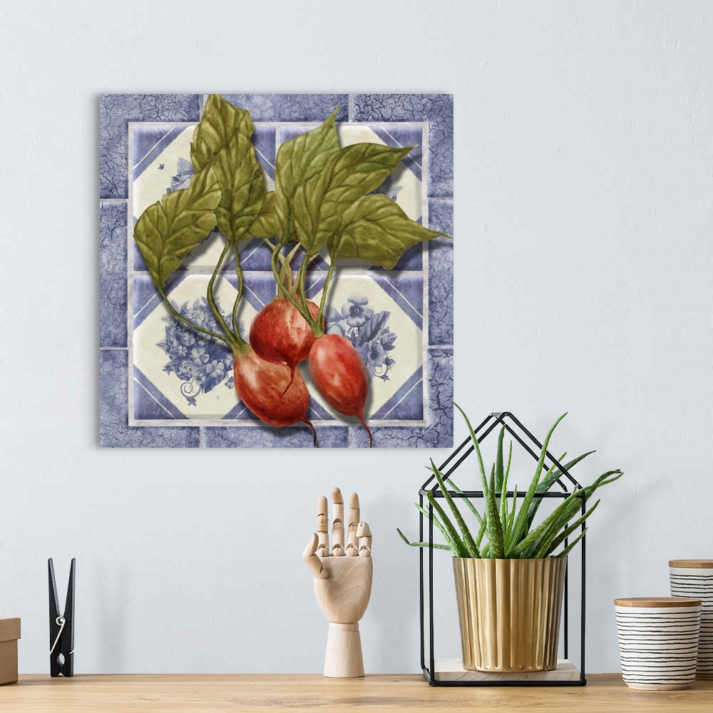 A bohemian room featuring Radishes Tile