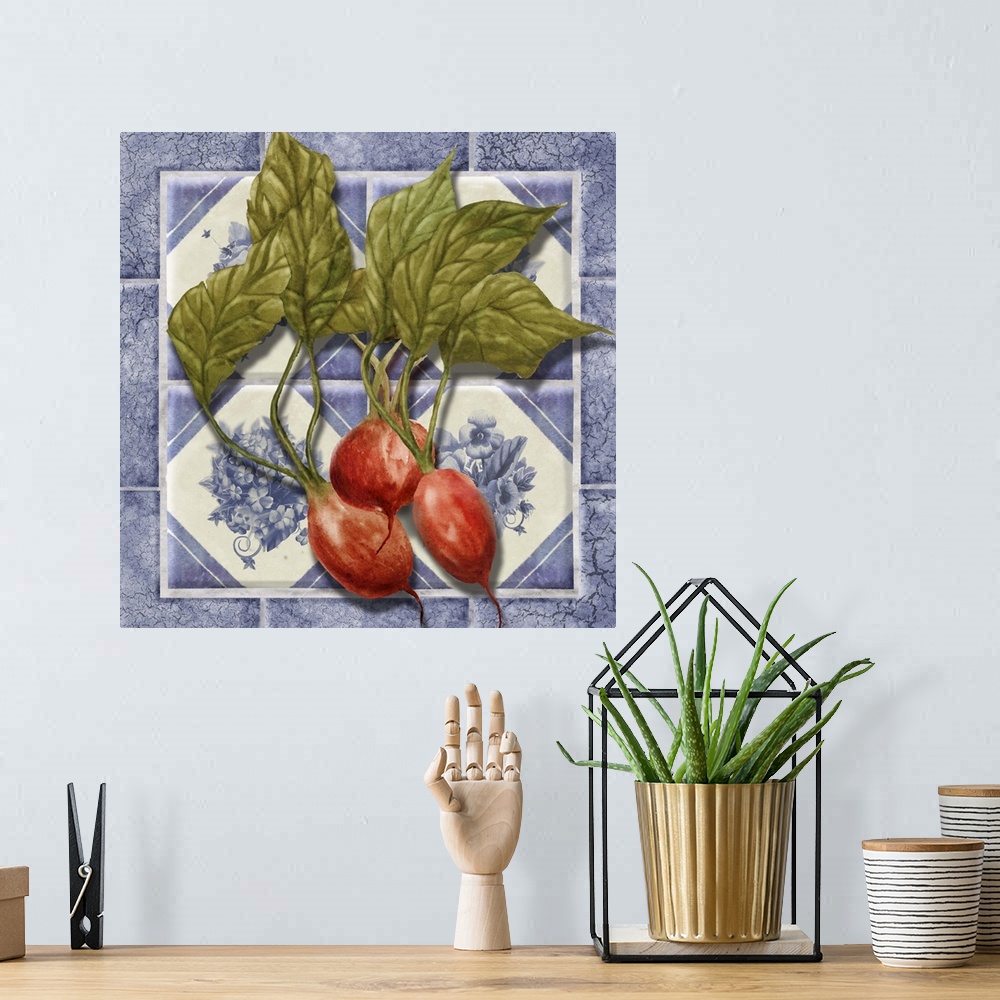 A bohemian room featuring Radishes Tile