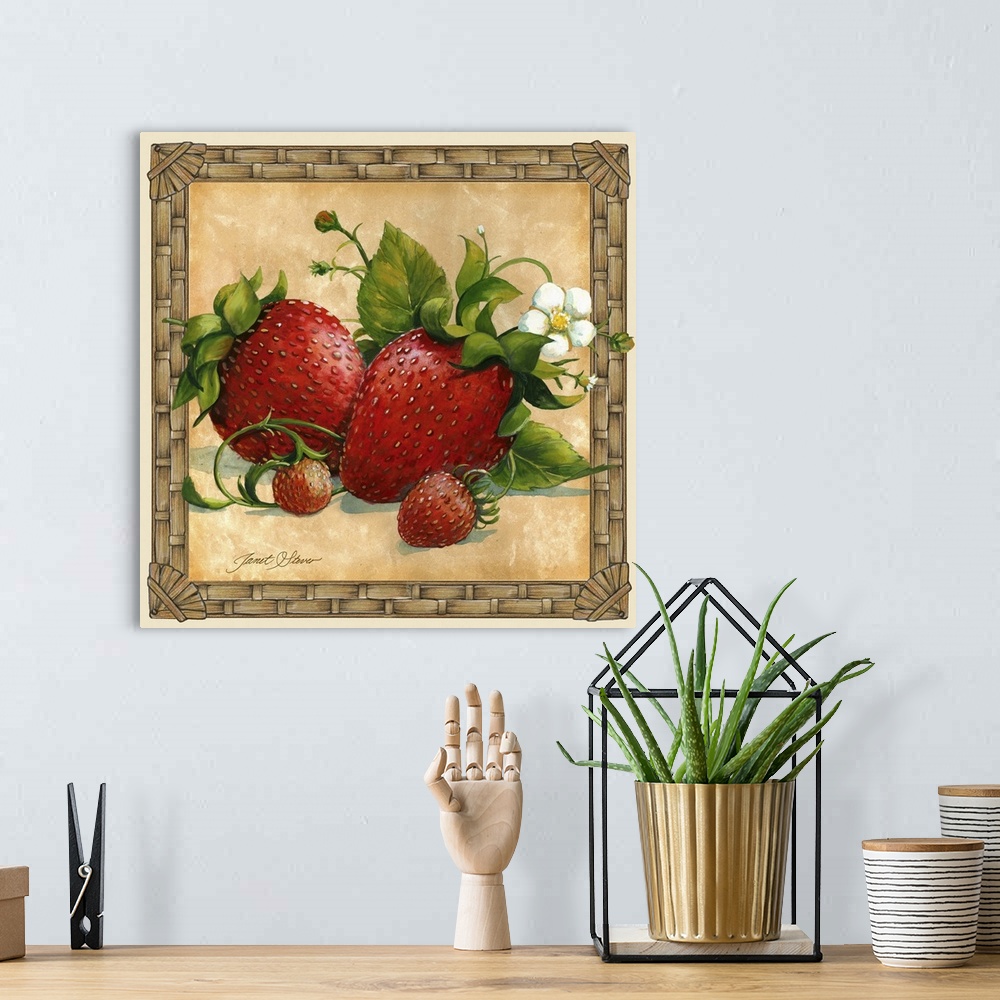 A bohemian room featuring Strawberries