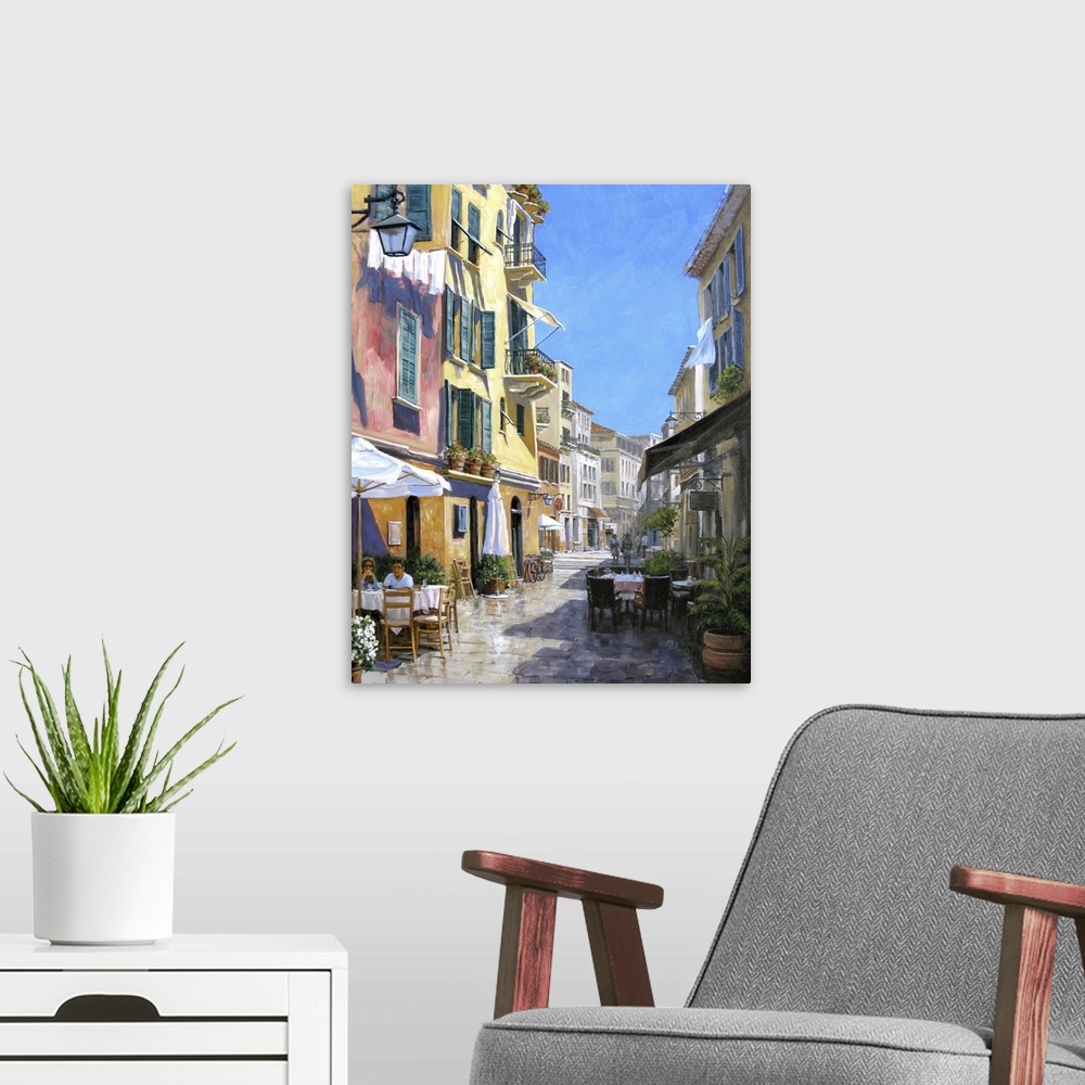 A modern room featuring Sunny Street in Portofino