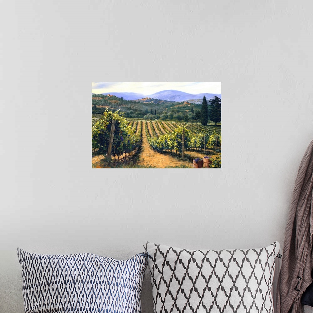 A bohemian room featuring Tuscan Vines