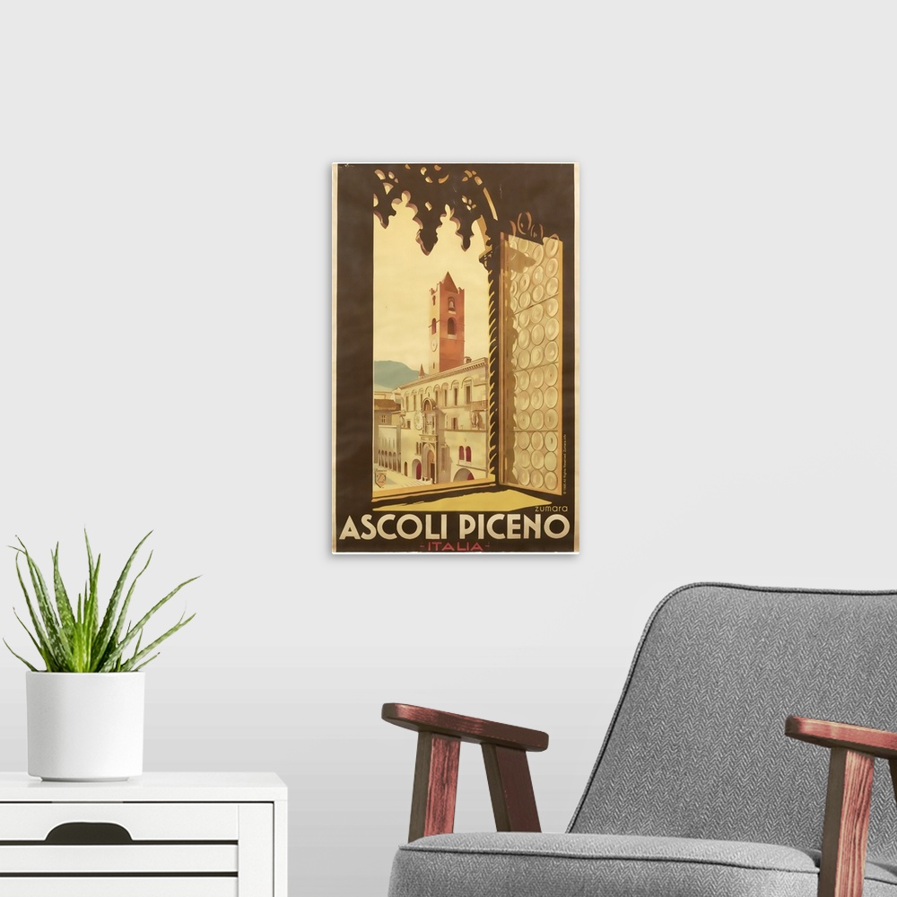 A modern room featuring Ascoli Piceno