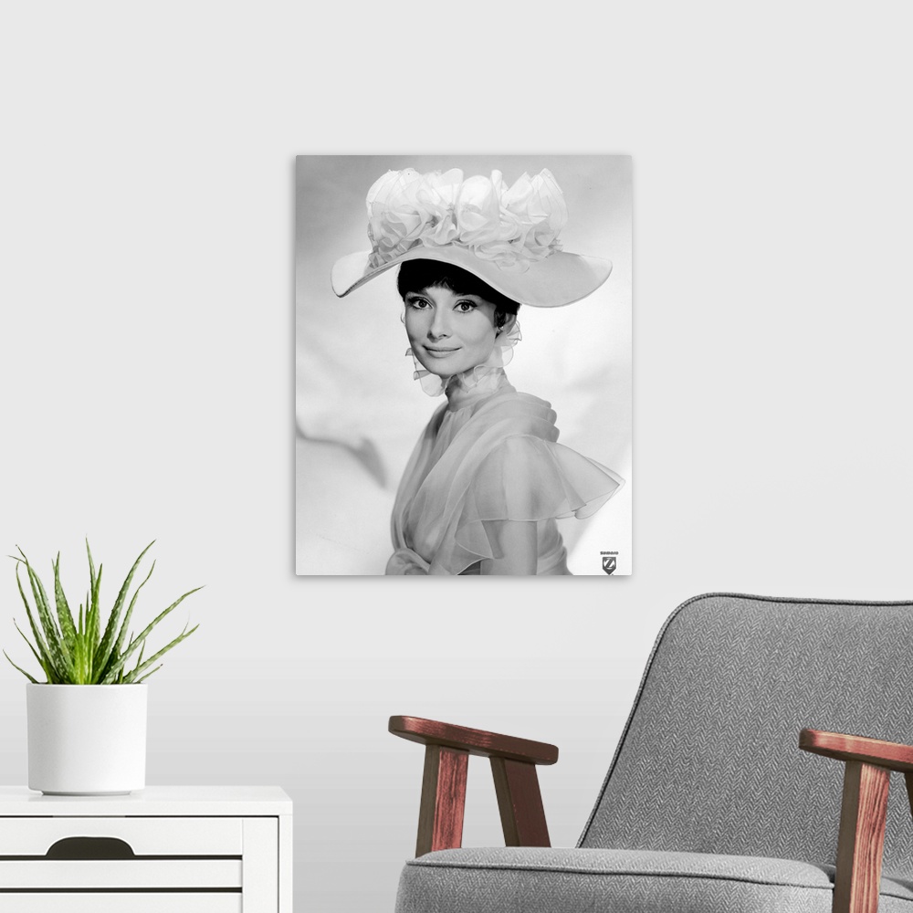 A modern room featuring Audrey Hepburn B