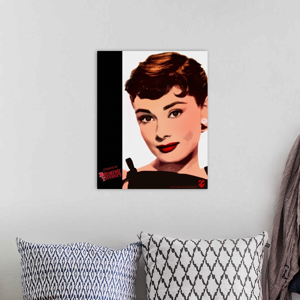 A bohemian room featuring Audrey Hepburn Beauty Shot2