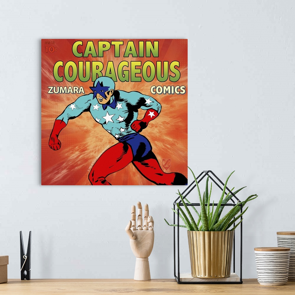 A bohemian room featuring Captain Courageous Red