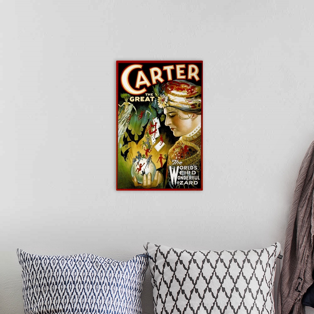 A bohemian room featuring Carter the Great