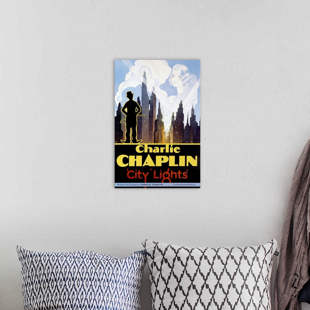 A bohemian room featuring Charlie Chaplin City Lights 2