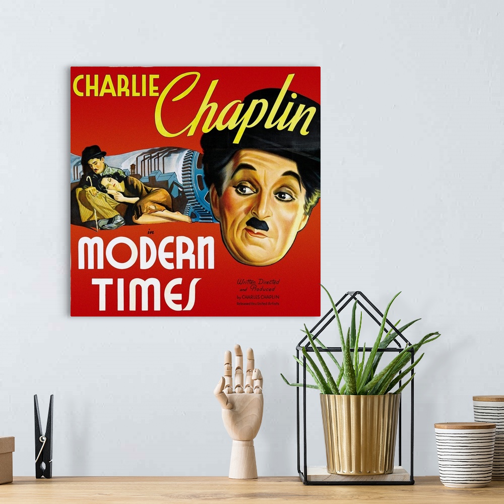 A bohemian room featuring Charlie Chaplin Modern Times 3