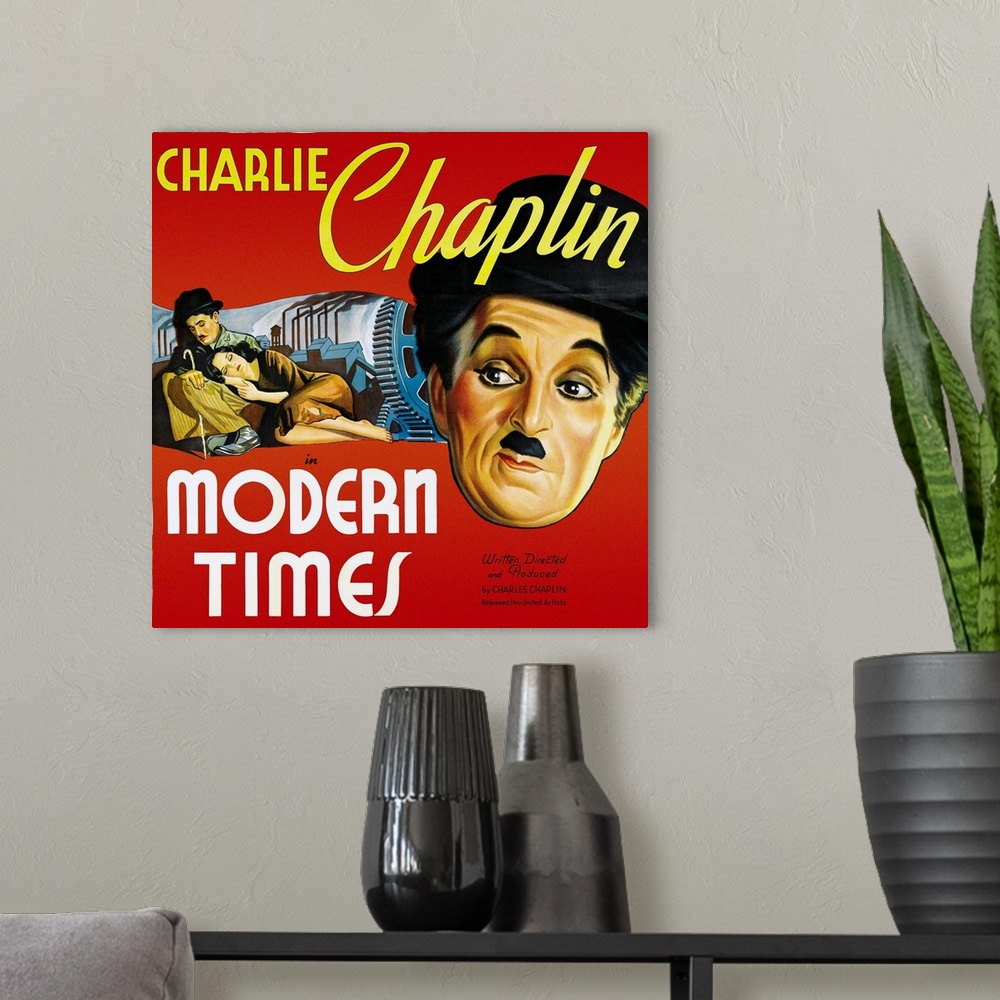A modern room featuring Charlie Chaplin Modern Times 3