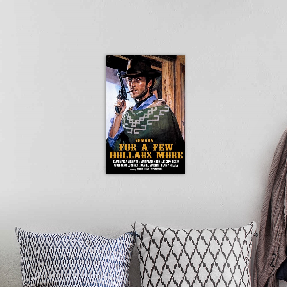 A bohemian room featuring Clint Eastwood For a few Dollars More 2