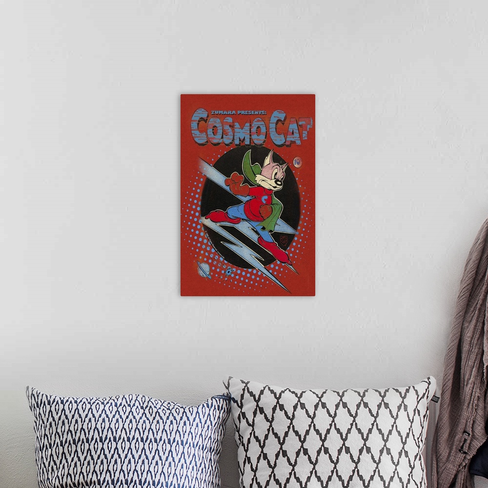 A bohemian room featuring Cosmo Cat