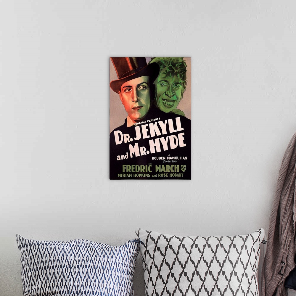 A bohemian room featuring Dr Jekyll and Mr Hyde Heads