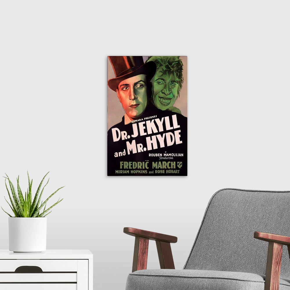 A modern room featuring Dr Jekyll and Mr Hyde Heads
