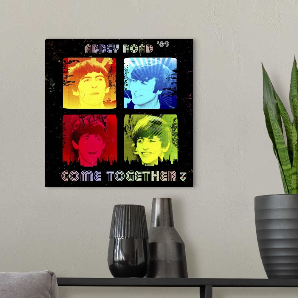 A modern room featuring Fab4 Come Together