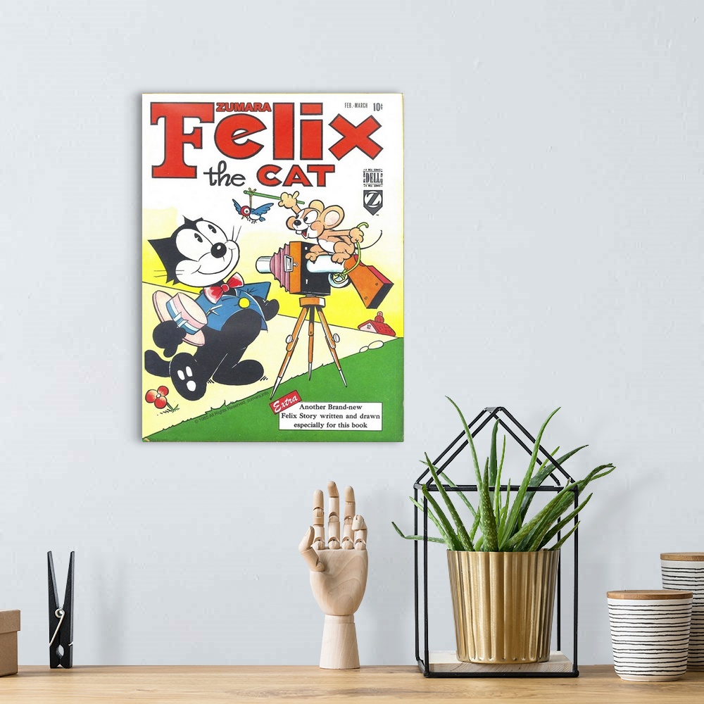 A bohemian room featuring Felix the Cat