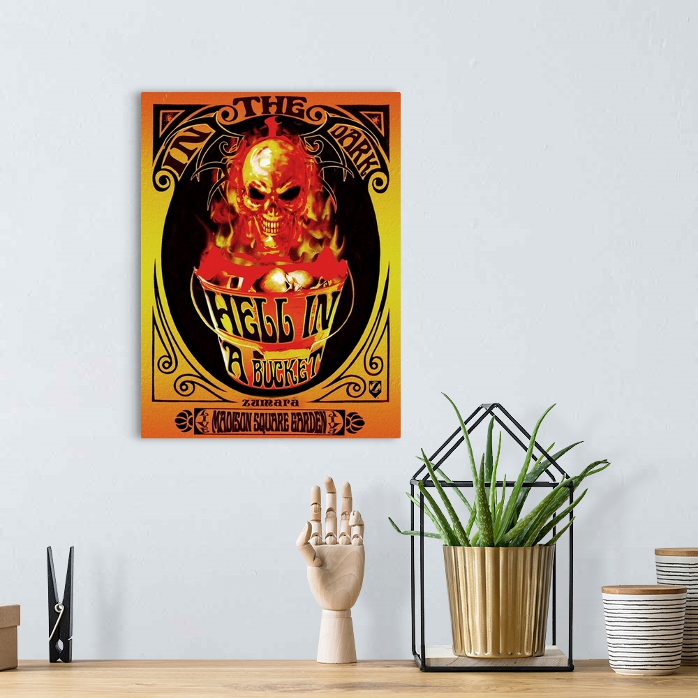 A bohemian room featuring Grateful Dead Hell In A Bucket