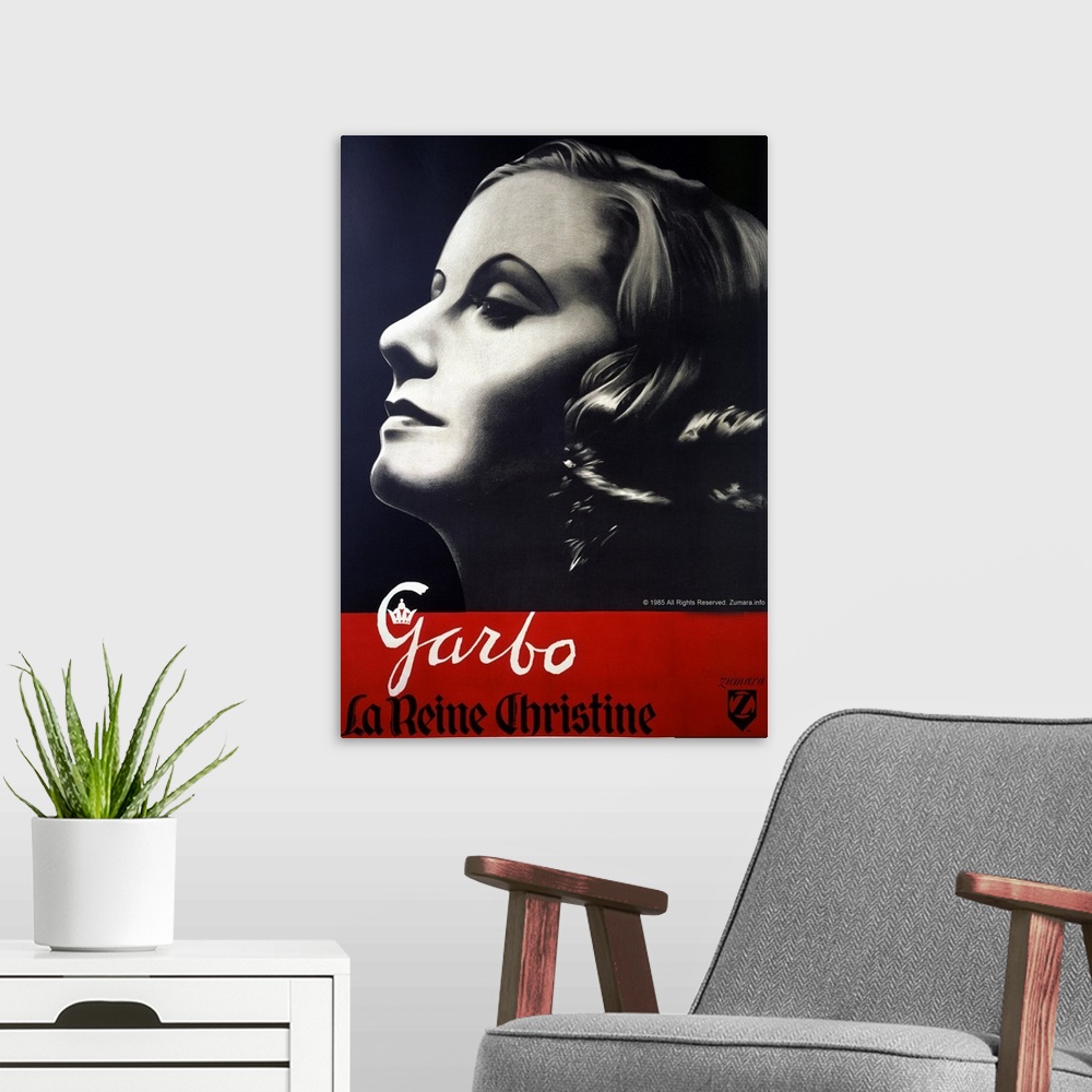 A modern room featuring Greta Garbo Queen Christina