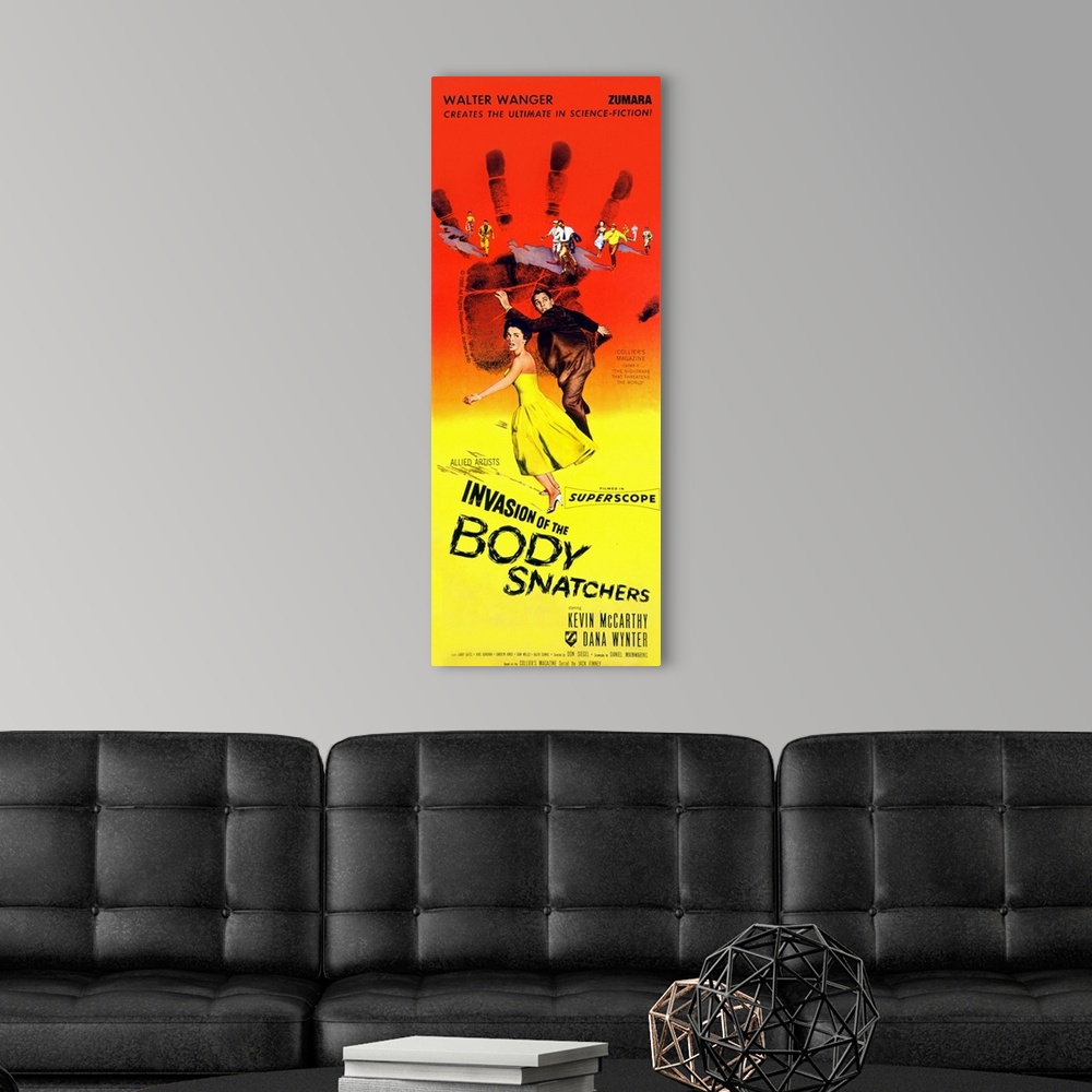 A modern room featuring Invasion of The Body Snatchers 1 Sci Fi Movie Poster