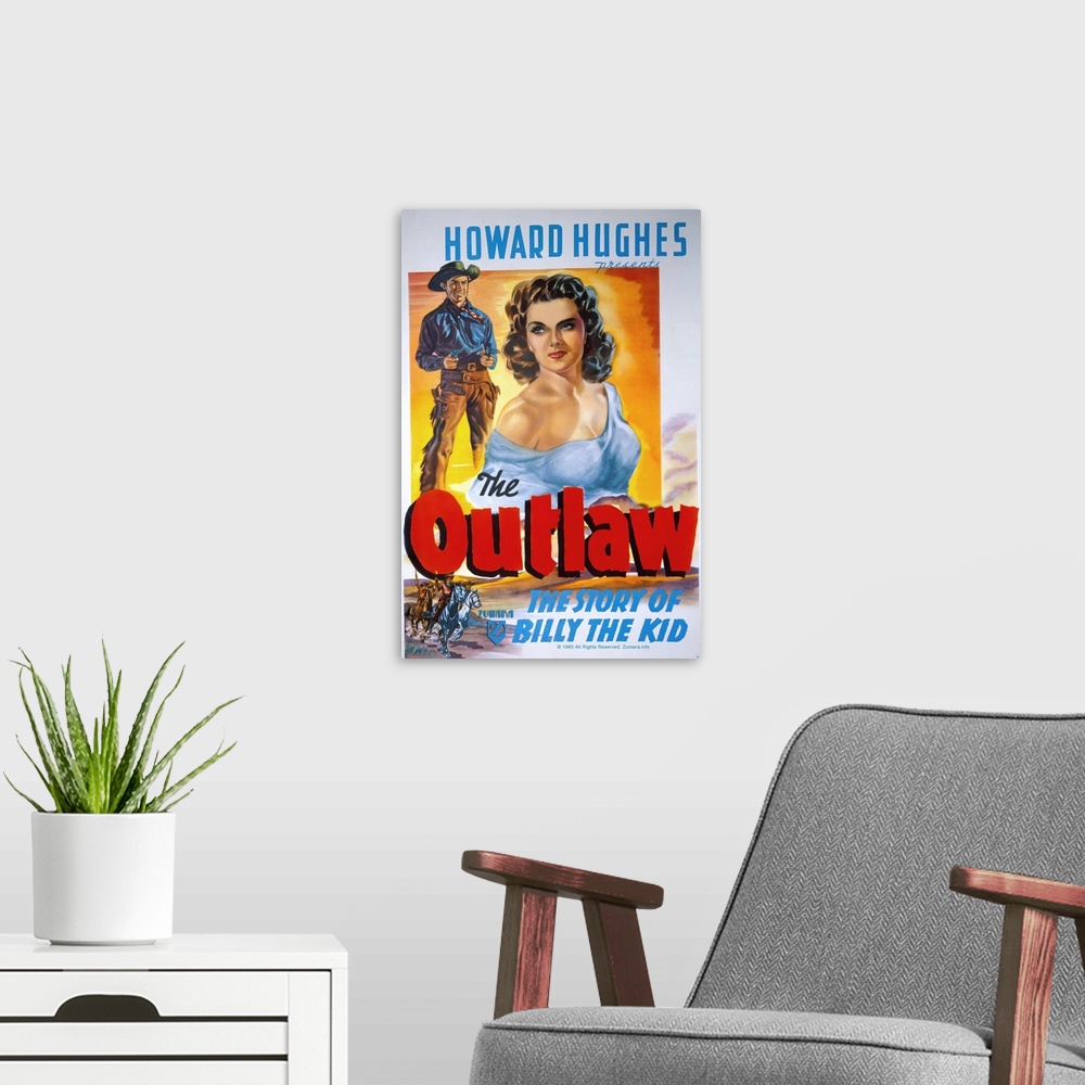 A modern room featuring Jane Russell The Outlaw 7