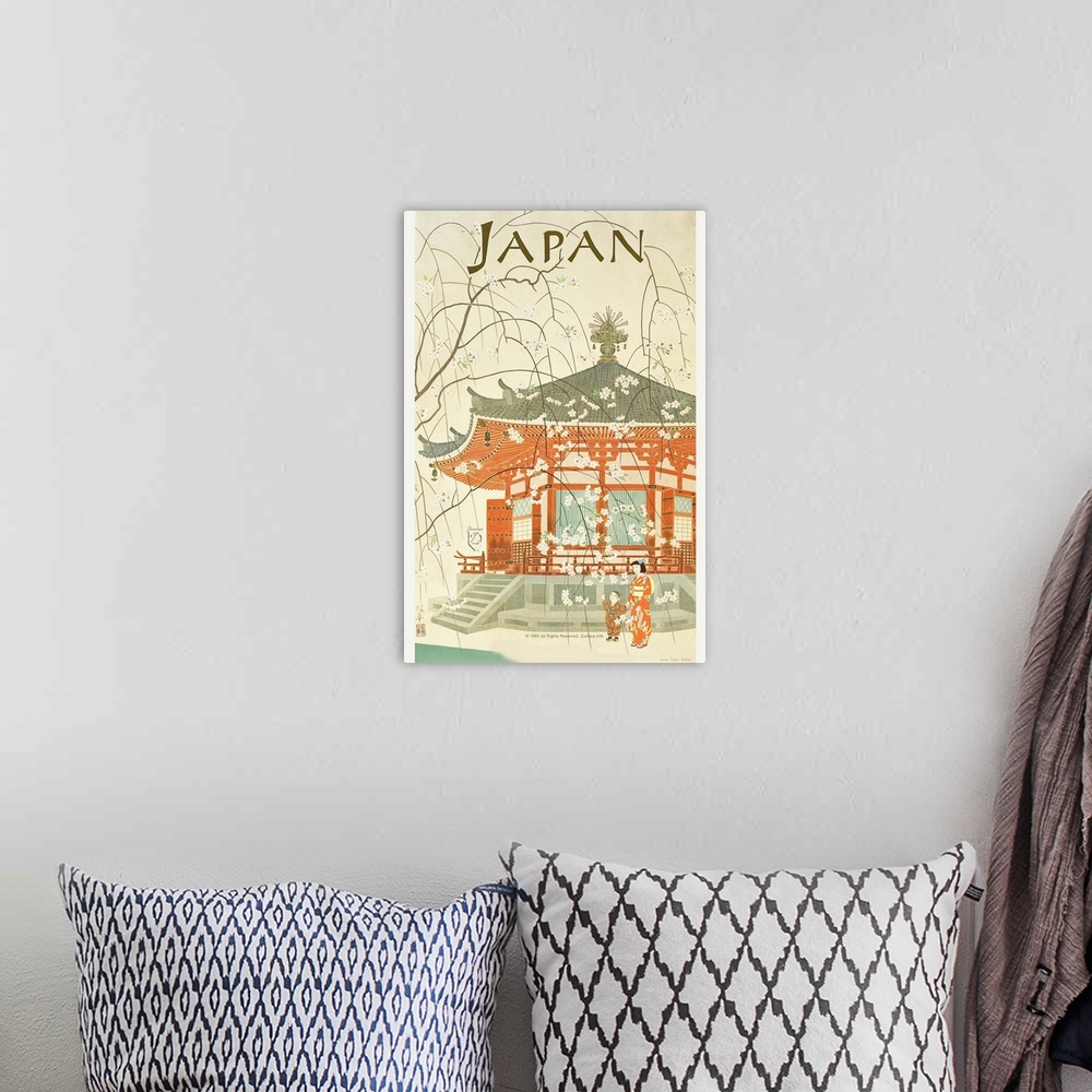 A bohemian room featuring Japanese Tourism 1