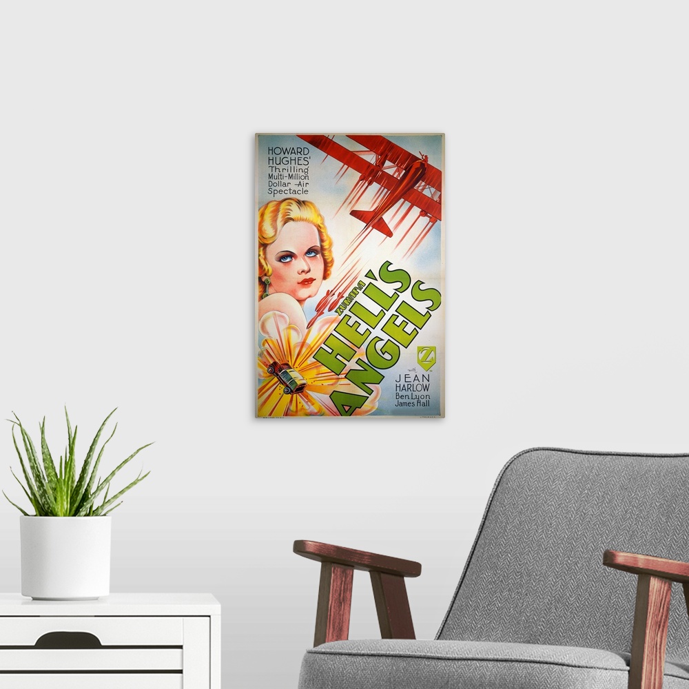 A modern room featuring Jean Harlow Hell's Angels 1