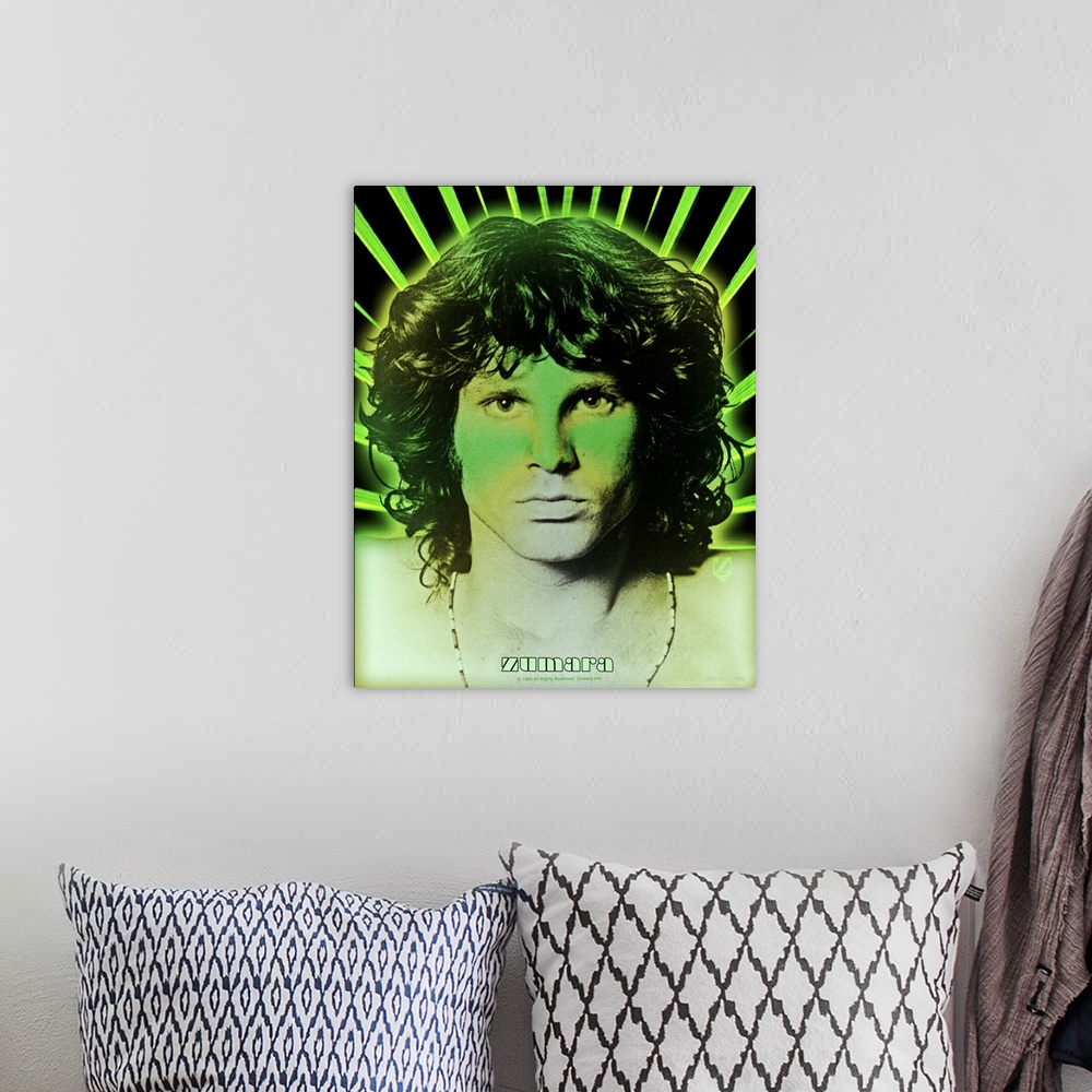 A bohemian room featuring Jim Morrison Greenman