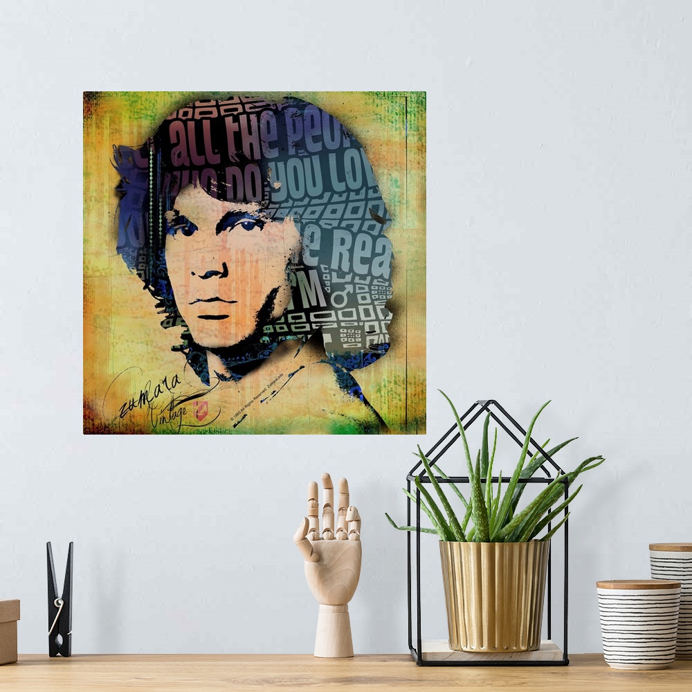 A bohemian room featuring Jim Morrison Typehead 2