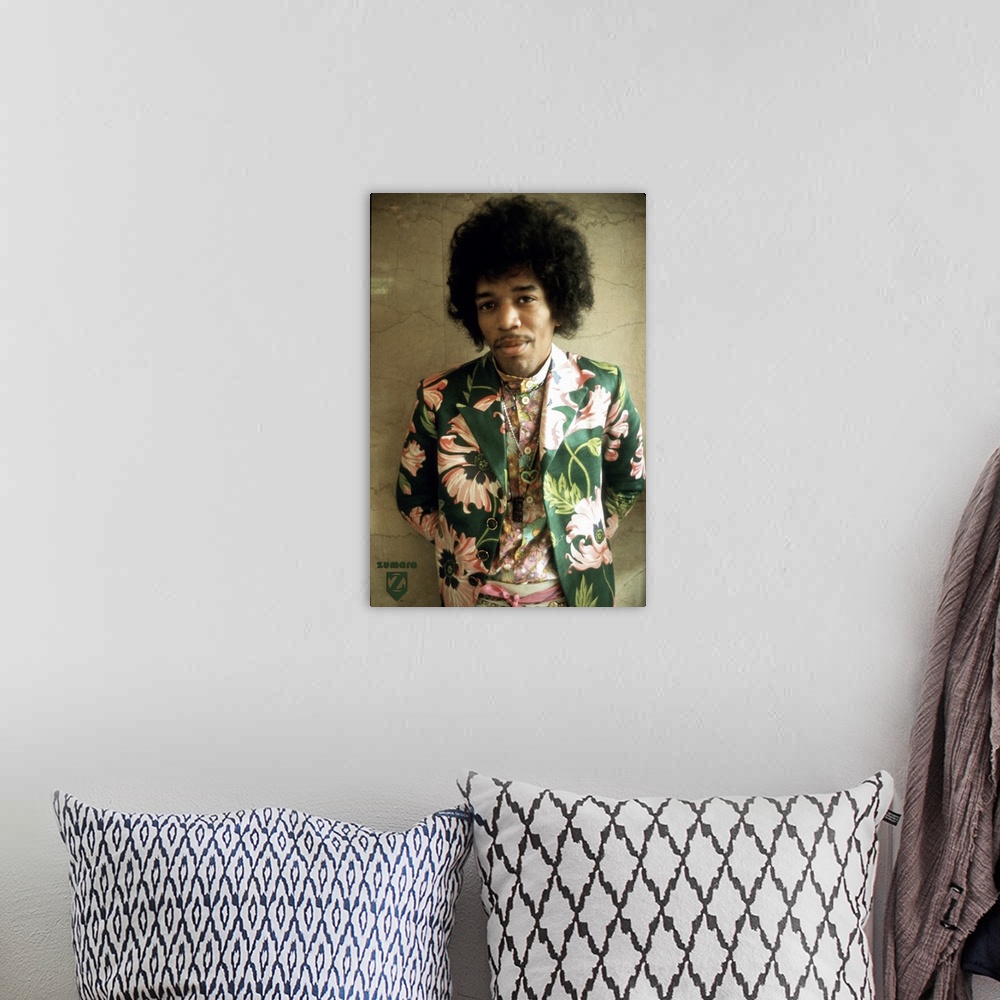 A bohemian room featuring Jimi Hendrix Color1