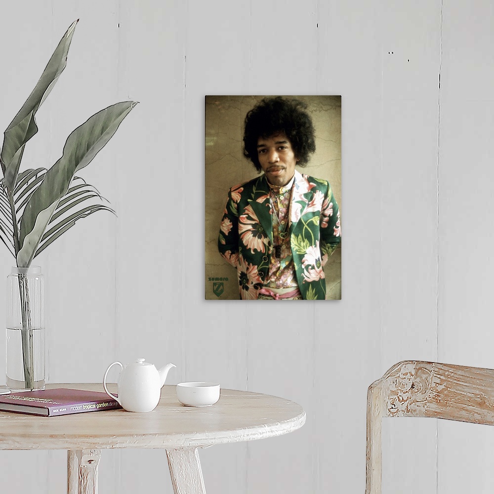 A farmhouse room featuring Jimi Hendrix Color1