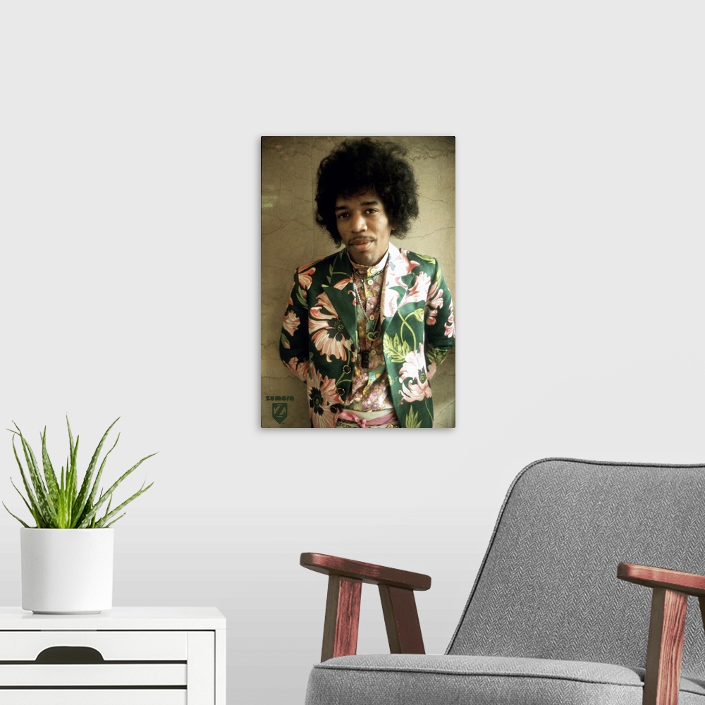 A modern room featuring Jimi Hendrix Color1