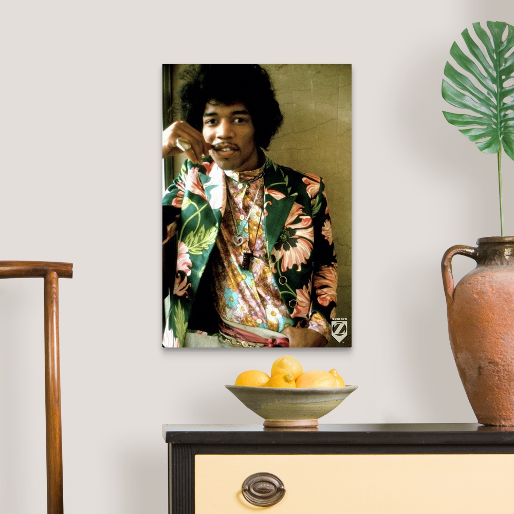 A traditional room featuring Jimi Hendrix Colored Floral Jacket 1