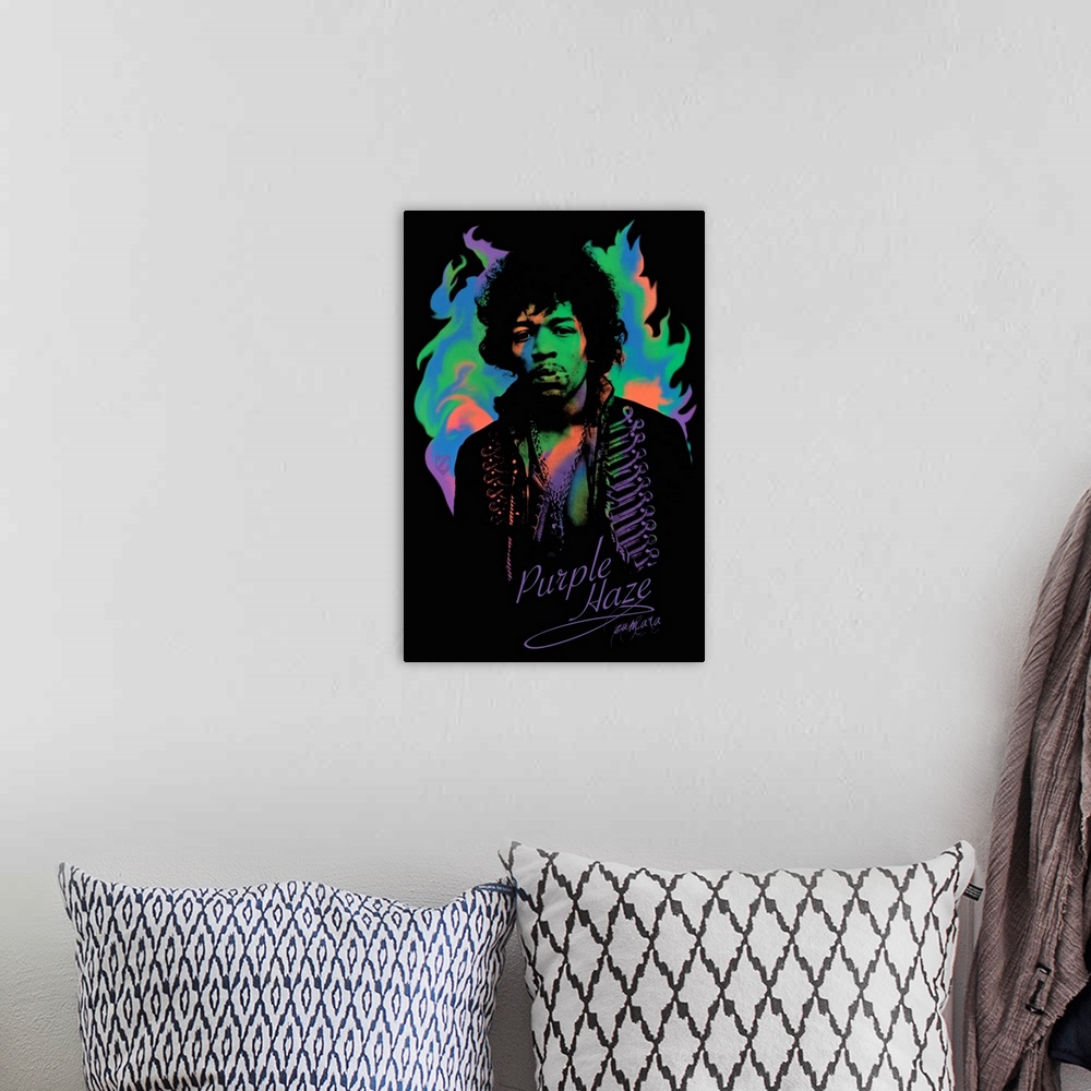 A bohemian room featuring Jimi Hendrix Liquid Psychedelic 2
