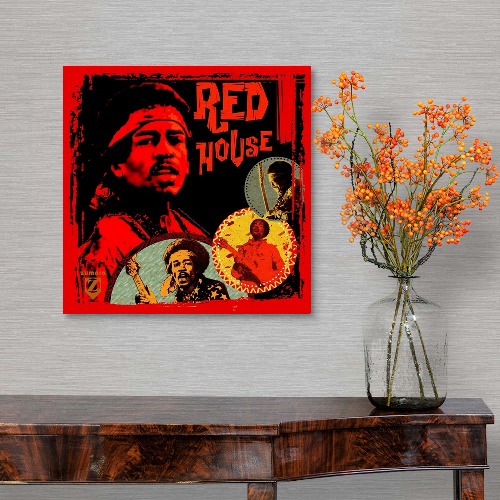 A traditional room featuring Jimi Hendrix Red House