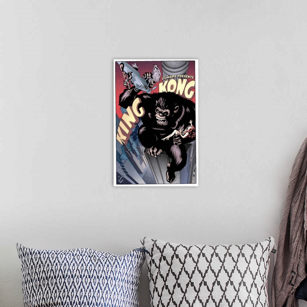 A bohemian room featuring King Kong Colored 17