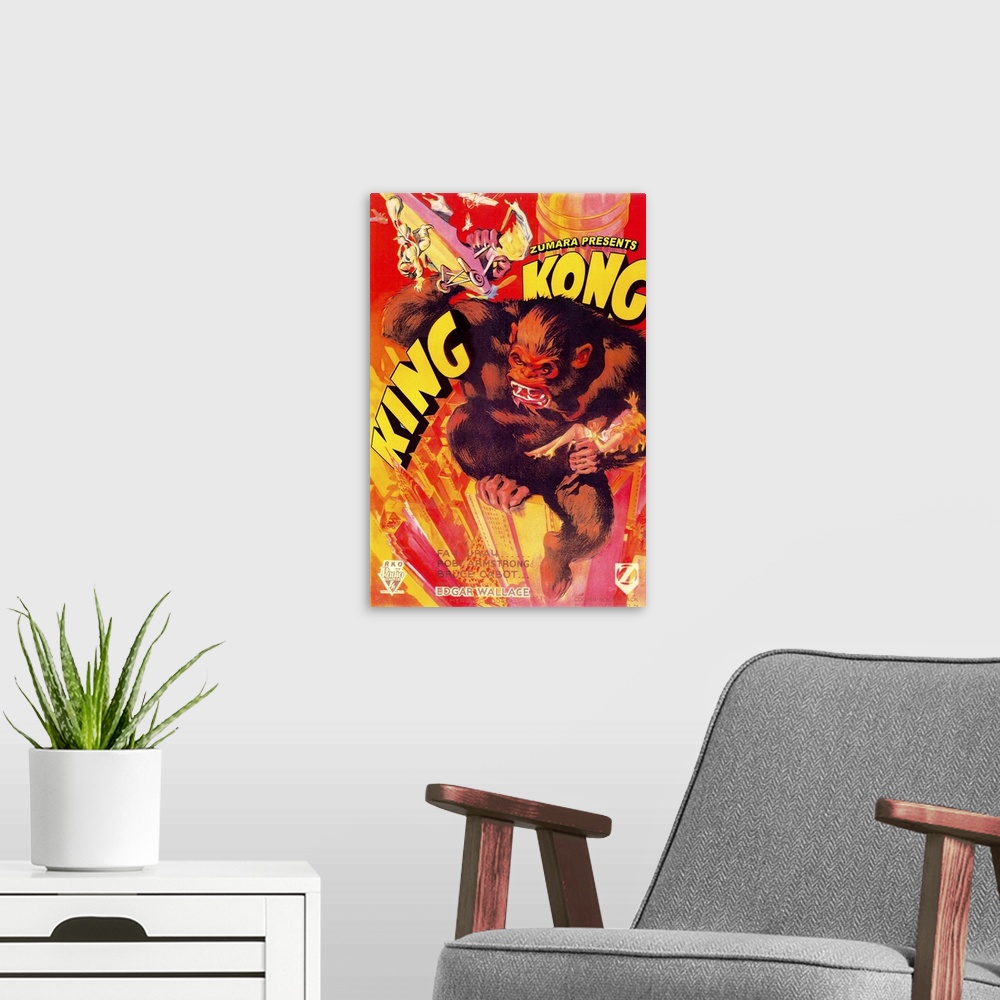 A modern room featuring King Kong Colored 2