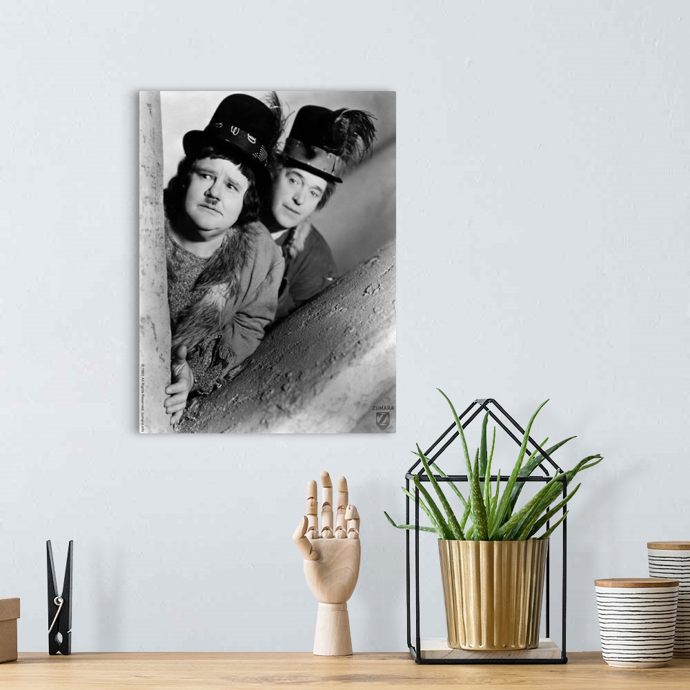 A bohemian room featuring Laurel and Hardy B&W Tree