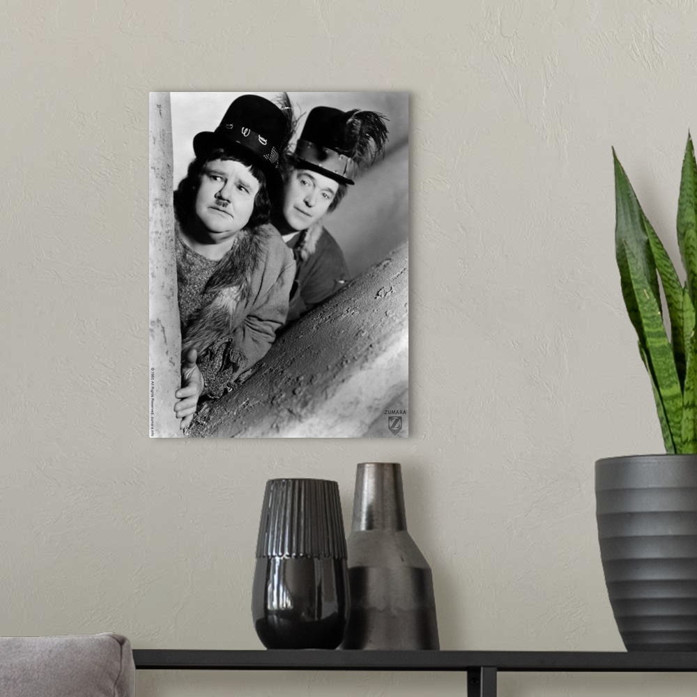 A modern room featuring Laurel and Hardy B&W Tree