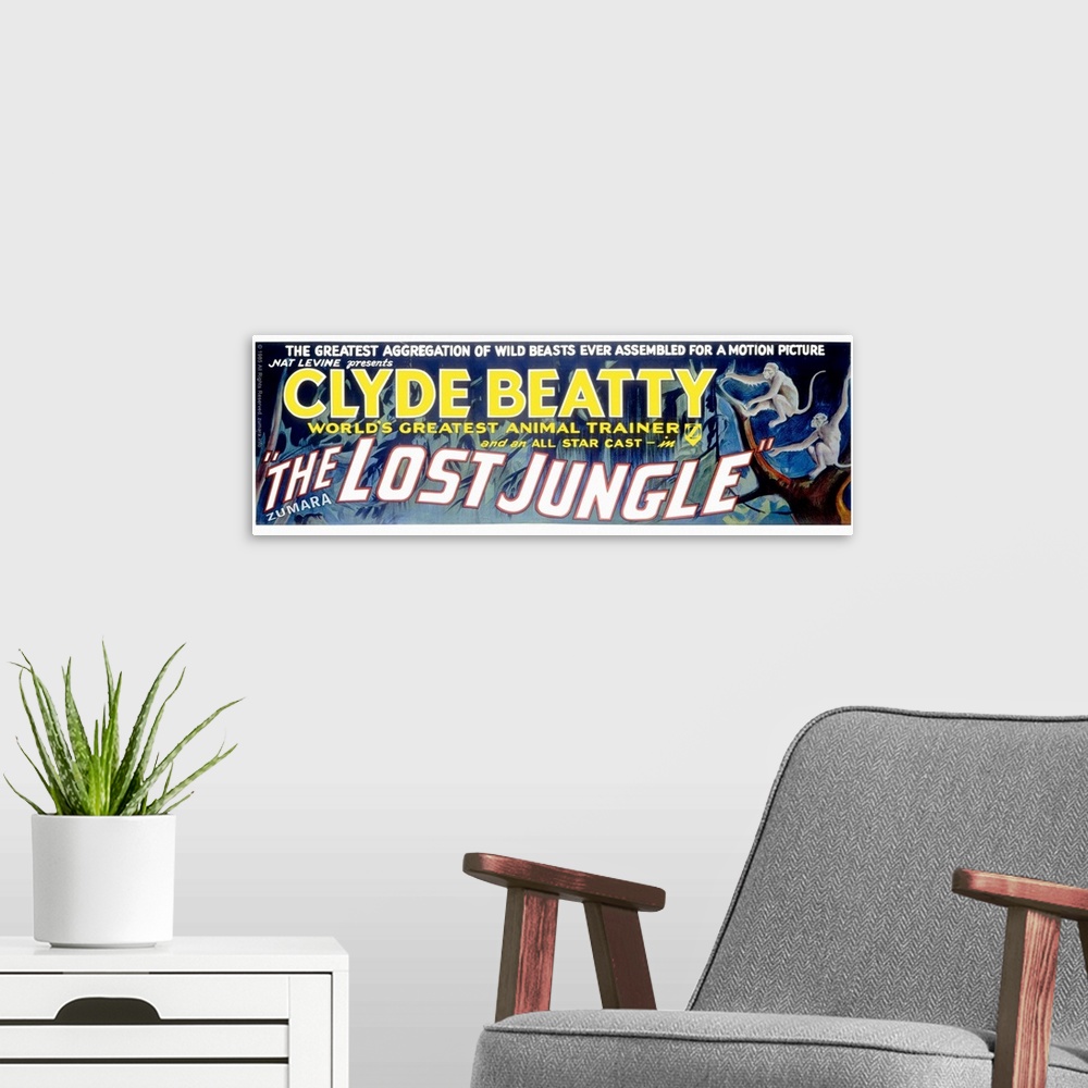 A modern room featuring Lost Jungle