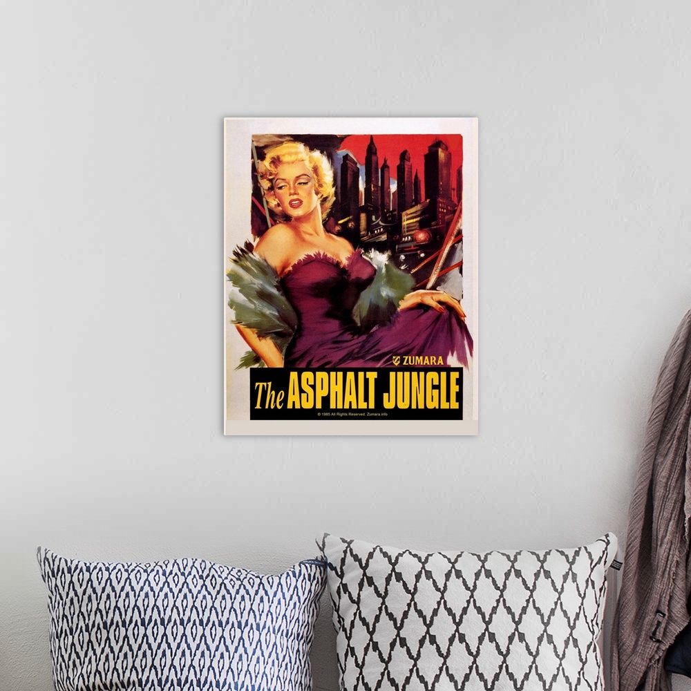 A bohemian room featuring Marilyn Monroe Asphalt Jungle