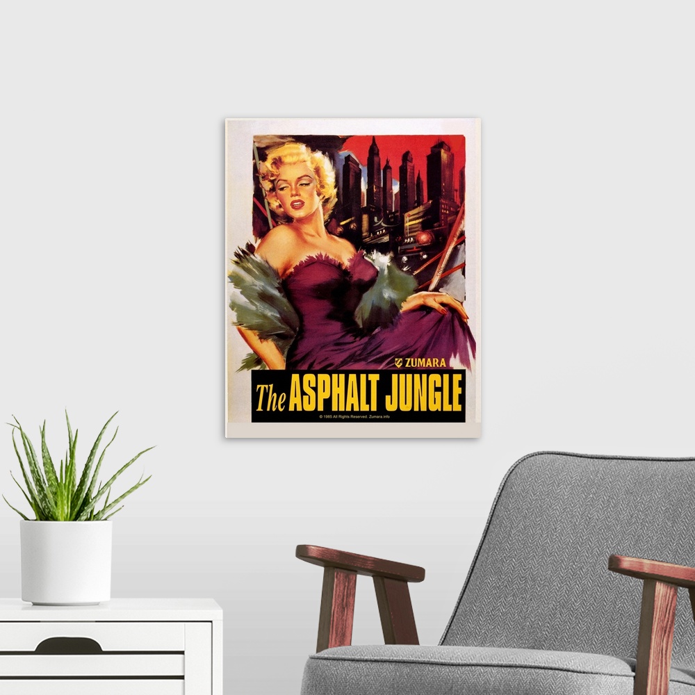 A modern room featuring Marilyn Monroe Asphalt Jungle