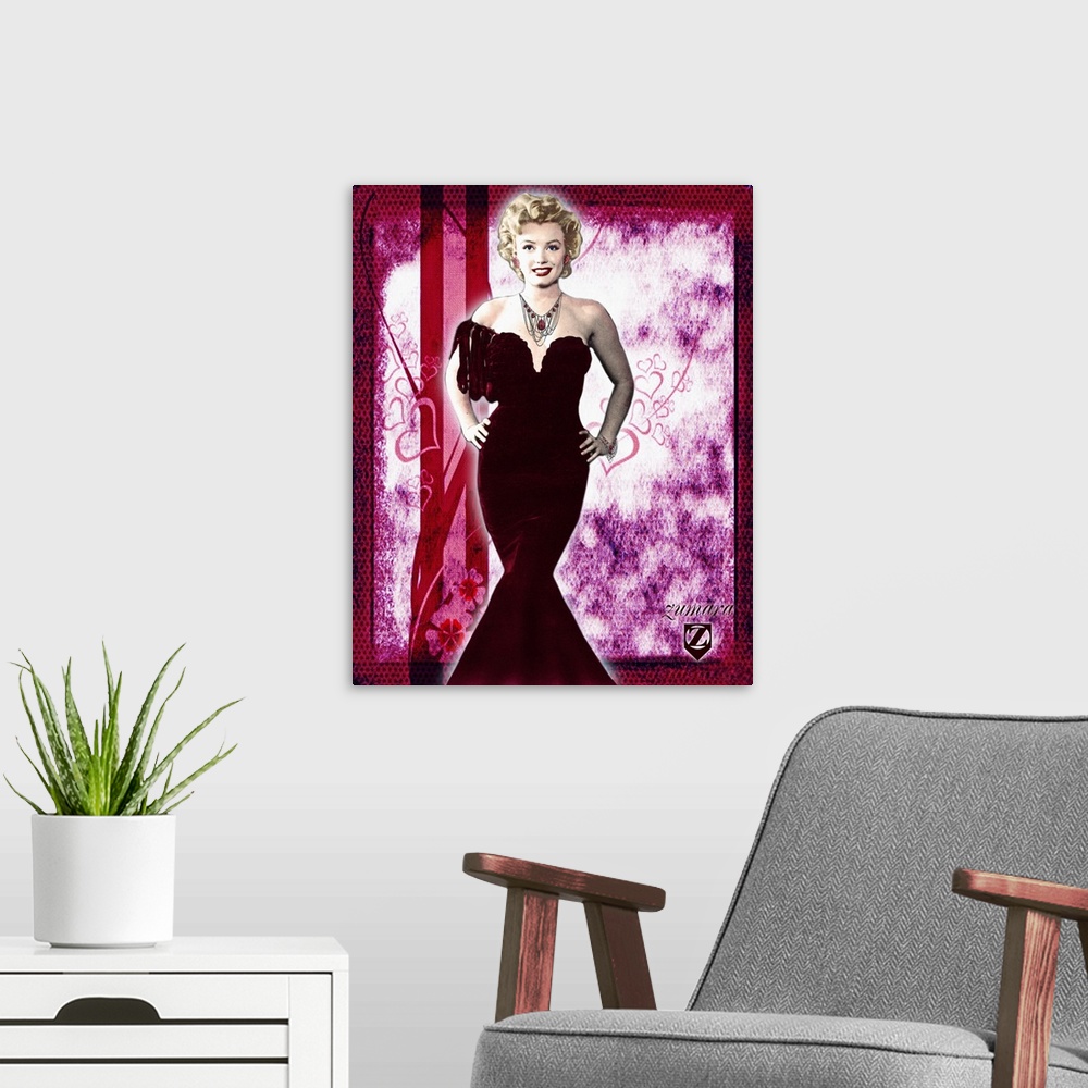 A modern room featuring Marilyn Monroe Belle of the Ball