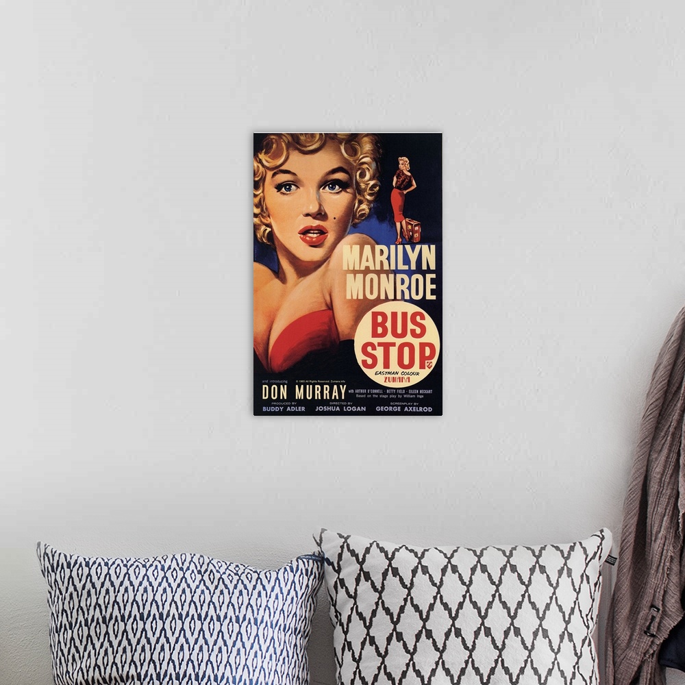 A bohemian room featuring Marilyn Monroe Bus Stop
