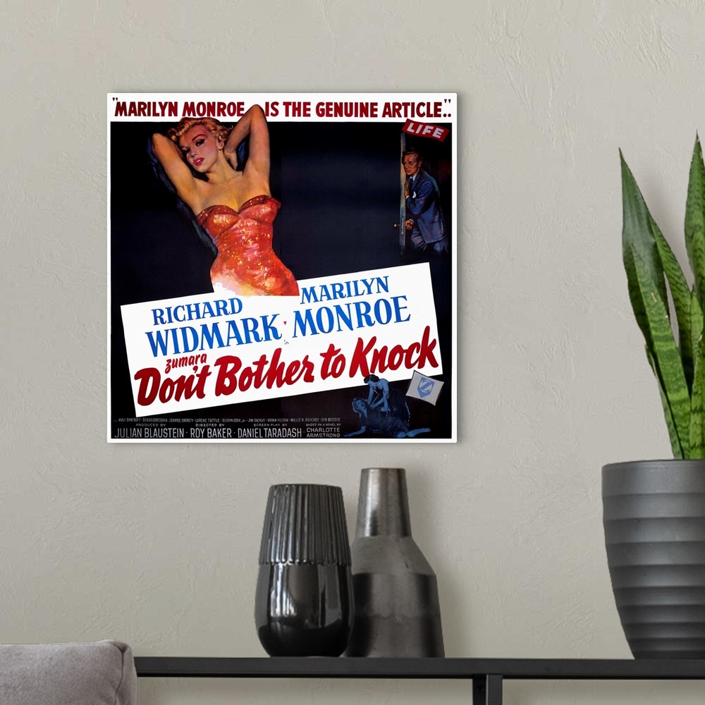A modern room featuring Marilyn Monroe Don't Bother to Knock 2