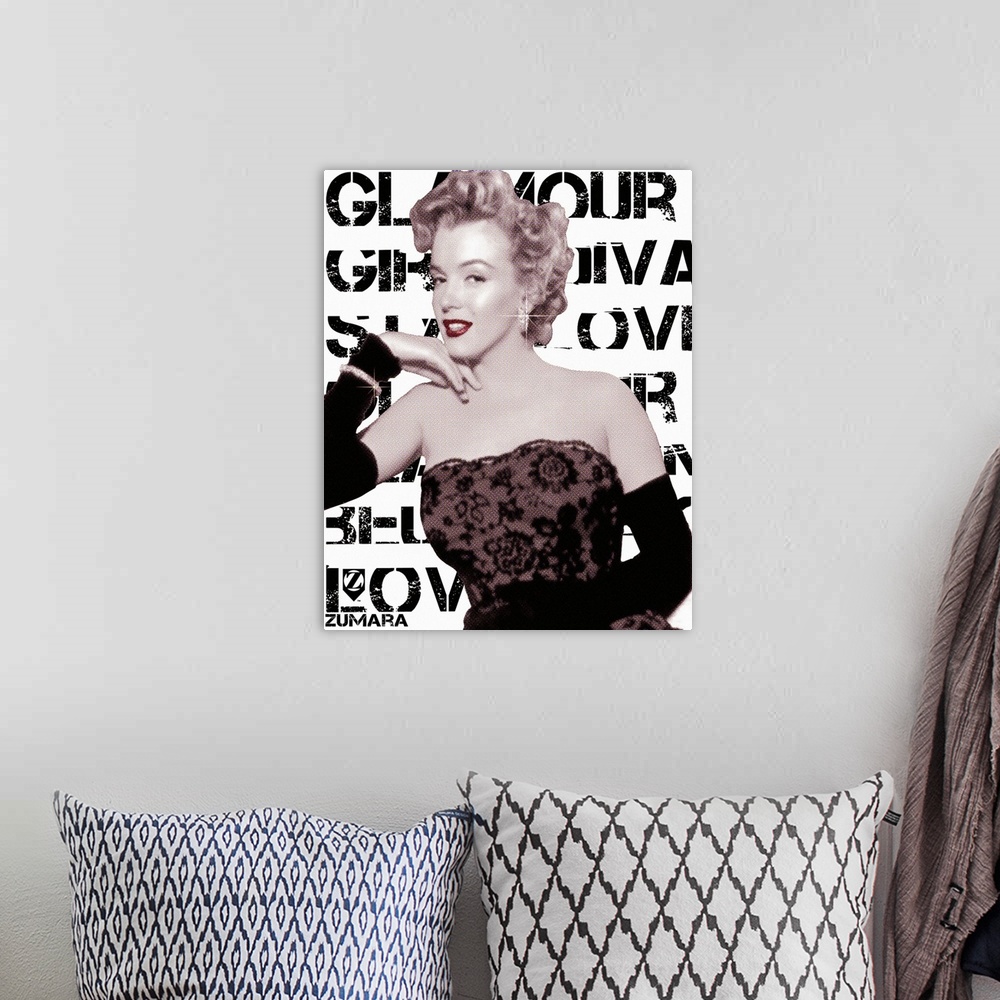 A bohemian room featuring Marilyn Monroe Glamour