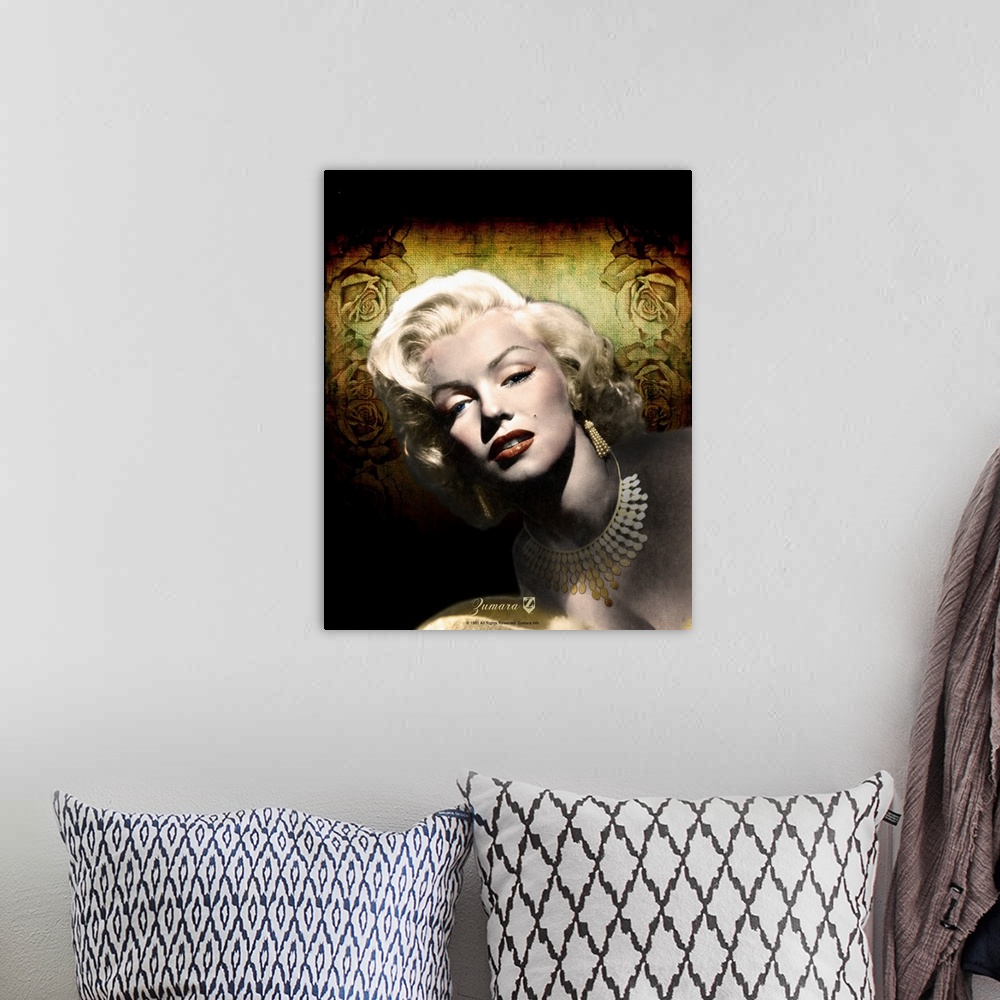 A bohemian room featuring Marilyn Monroe Gold Dangles