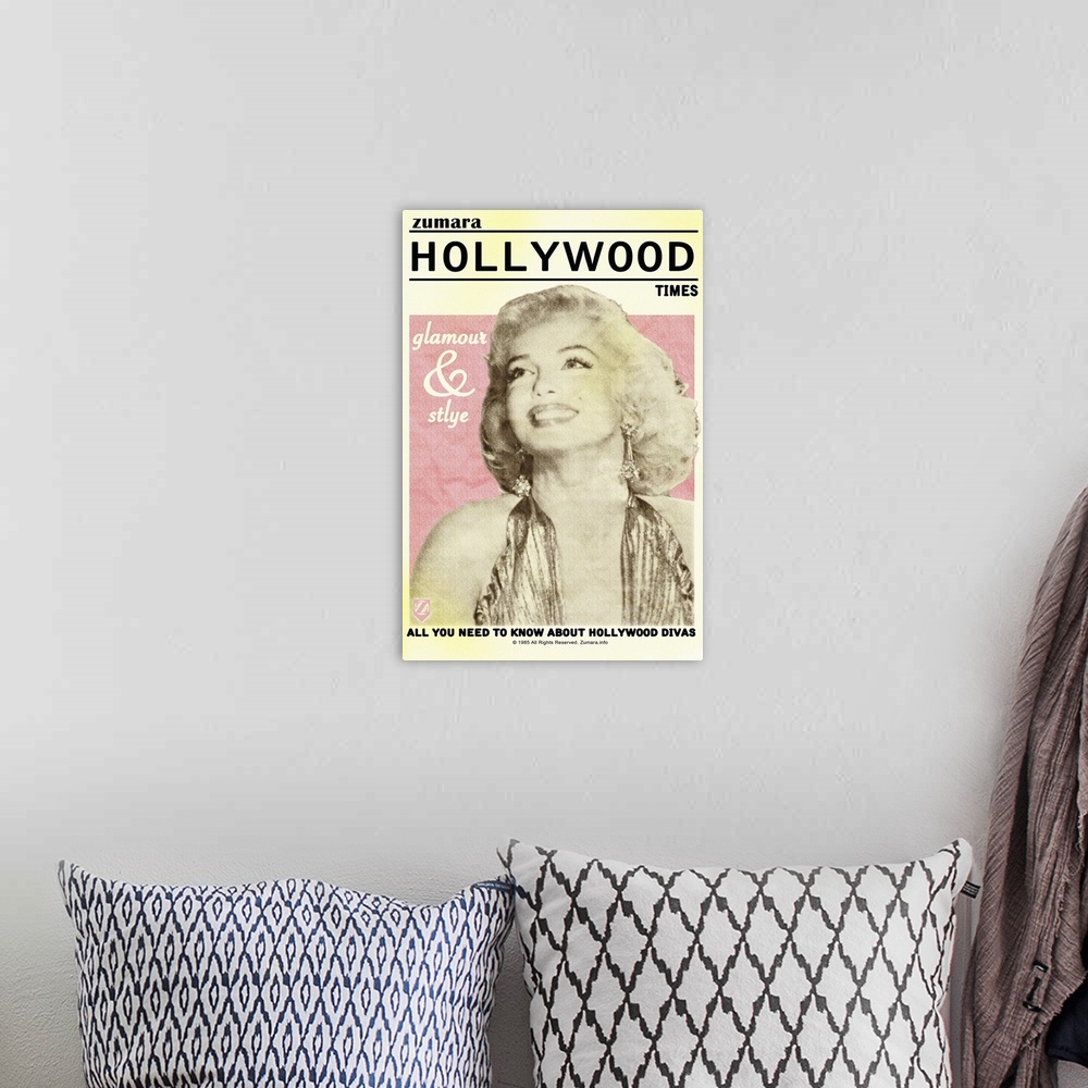 A bohemian room featuring Marilyn Monroe Hollywood Magazine