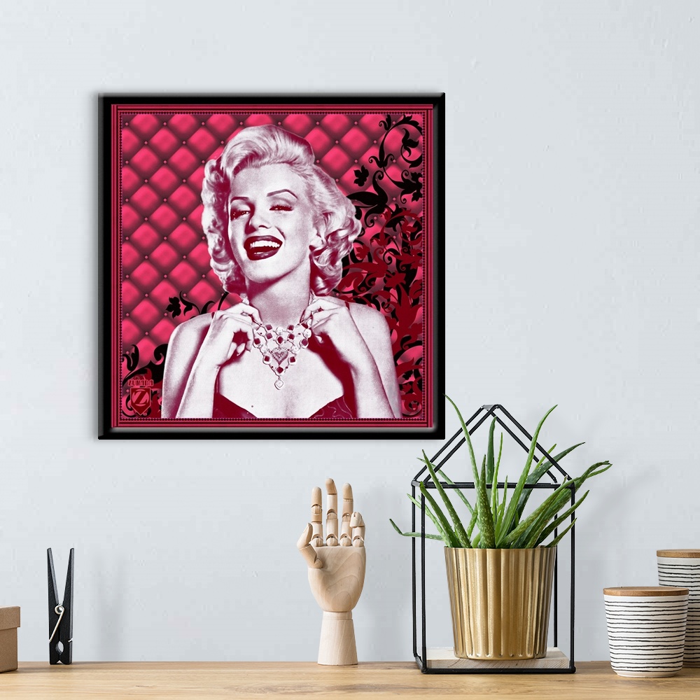 A bohemian room featuring Marilyn Monroe Padded Floral MAva Gardnerenta